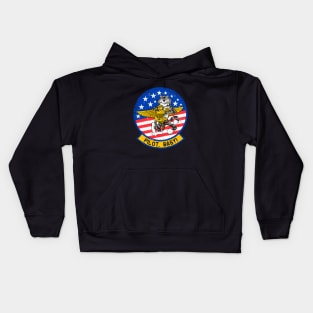 F-14 Tomcat - Pilot, Baby! Grunge Style Kids Hoodie